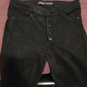 Express skinny black jeans